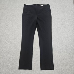 Veronica Beard Core Slim Scuba Cropped Pant Black Quiet Luxury Party Office Sz 8